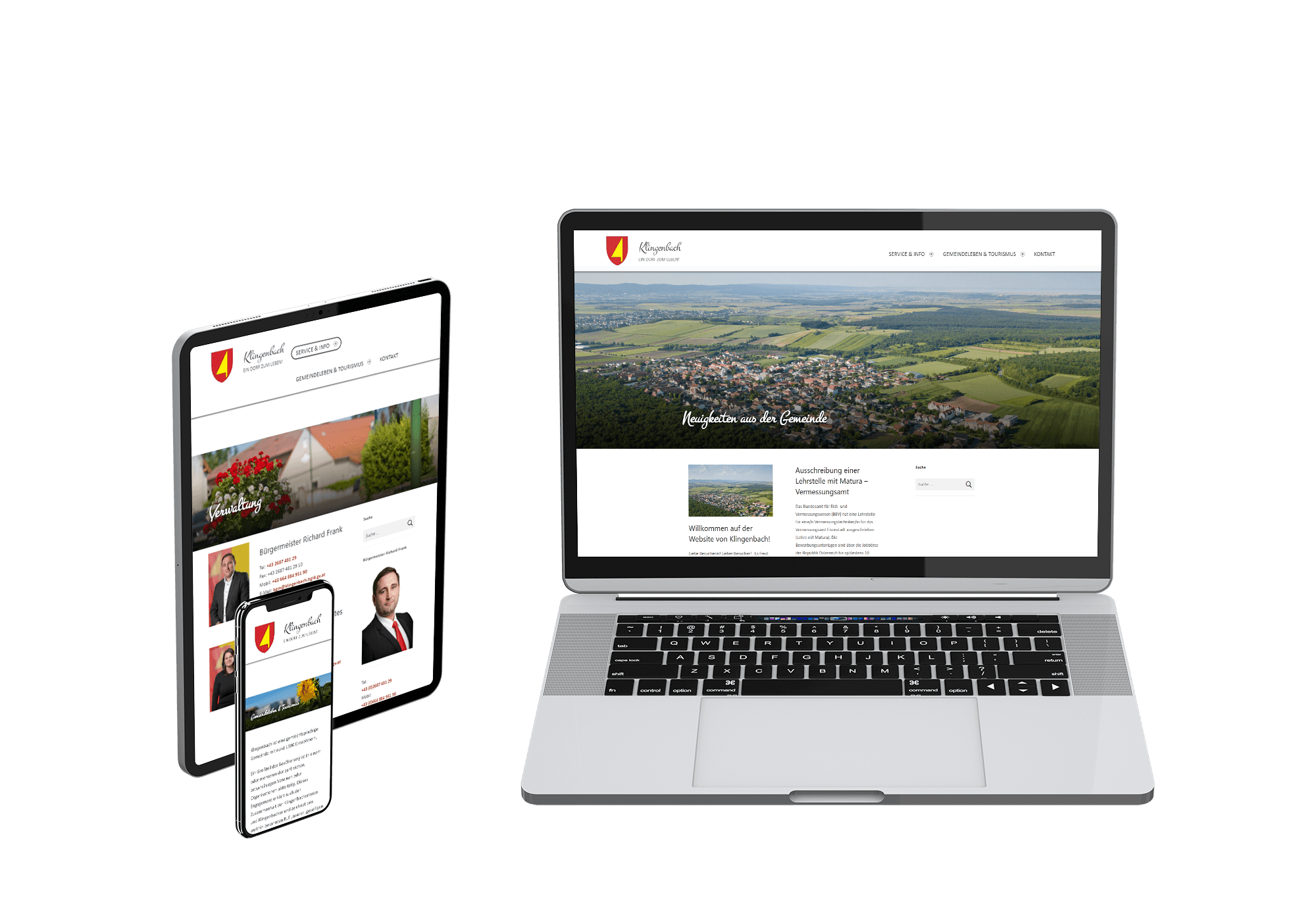 Referenz - Gemeinde Klingenbach - Website